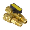 HVAC 1/4" SAE Air Conditioning Refrigerant Ball Valve (R410A, R134A, R12, R22)