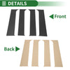Ford F-250 (1999-2014) Carbon Fiber Black 4pcs Door Pillar Window Trim