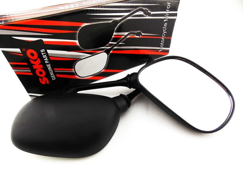 Honda ST90 Black Oval Soko Rear View Mirrors (1973-1975)
