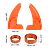 Dodge Charger Orange Paddle Shifter AC Volume Knob Cover Ring Trim (2011-2023)