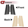 Toyota Reiz (2005-2009) Black Carbon Fiber 6 Pcs Car Door Pillar Window Trim