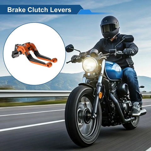 Kawasaki Versys 650 Orange Black Short/Long Brake Clutch Levers 2 x