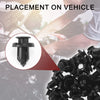 Honda CR-V 1997-2020 & CR-Z 2011-2016, 50 Pcs Front Fender Skirt Clips