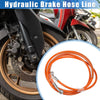 Motorcycle Hydraulic Brake Hose Line Orange 240cm 94.49in 10mm 0.39in