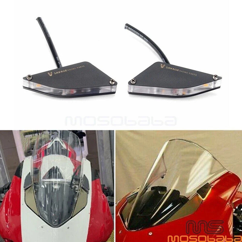 Ducati Panigale V2 V4 LED Turn Signal Block Offs (2018-2021)