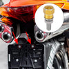 Make Model Bolts / 4pcs / License Plate Bolts Aluminum Alloy Gold Tone