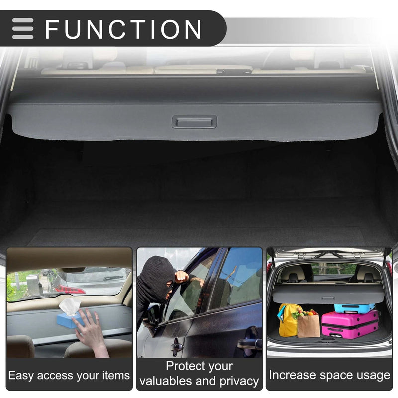 Ford Explorer (2011-2018) Gloss Black Retractable Cargo Cover