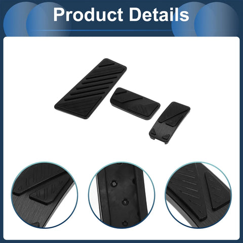 Ford Ranger (2024) Black 3 x Automatic Foot Accelerator Pedal Covers