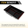 Chevy Silverado GMC Black Red Full Console Bucket Seats Organizer Tray