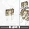Car 12 AWG Fuse Holder 7.5A Mini Blade Style Fuse Set