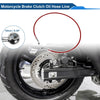 110cm Motorcycle Brake Clutch Oil Hose Line Red