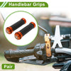 Motorcycle 7/8" 22mm Hand Grips Aluminum Orange