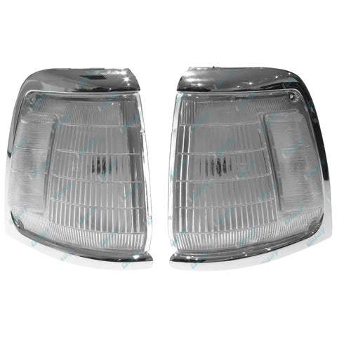 Toyota Hilux LN85 RN85 4cyl 2.4L 1991-1997 LH+RH Chrome Corner Lights Pair