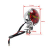 Cafe Racer Bobber Chopper Chrome Motor LED Rear Stop Brake Tail Light