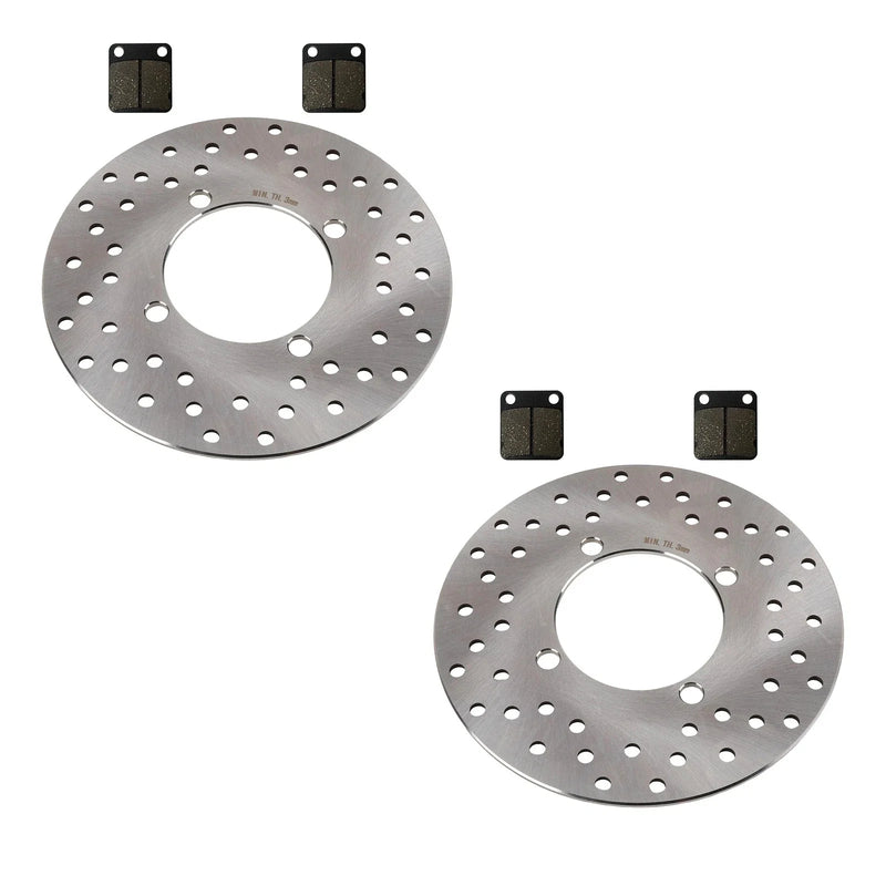 Suzuki Vinson 500 2x Front Brake Rotors & Semi-Metallic Pads (2002–2007)