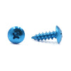 Motorcycle 50pcs Universal Blue Round Cross Head Self-Tapping Bolts Screws