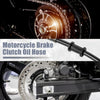 Motorcycle Set 65cm Oil Hose Brake Clutch Throttle Pipe Black