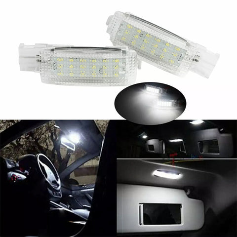 Golf Passat Polo Scirocco Beetle LED Sun Visor Vanity Mirror Light Lamp