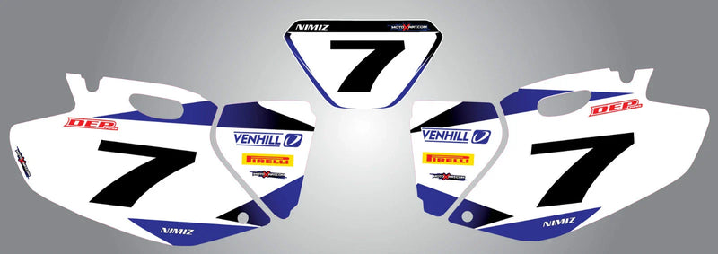 Yamaha WR 250 450 F Custom Number Plates & Storm Graphics (1998-2002)
