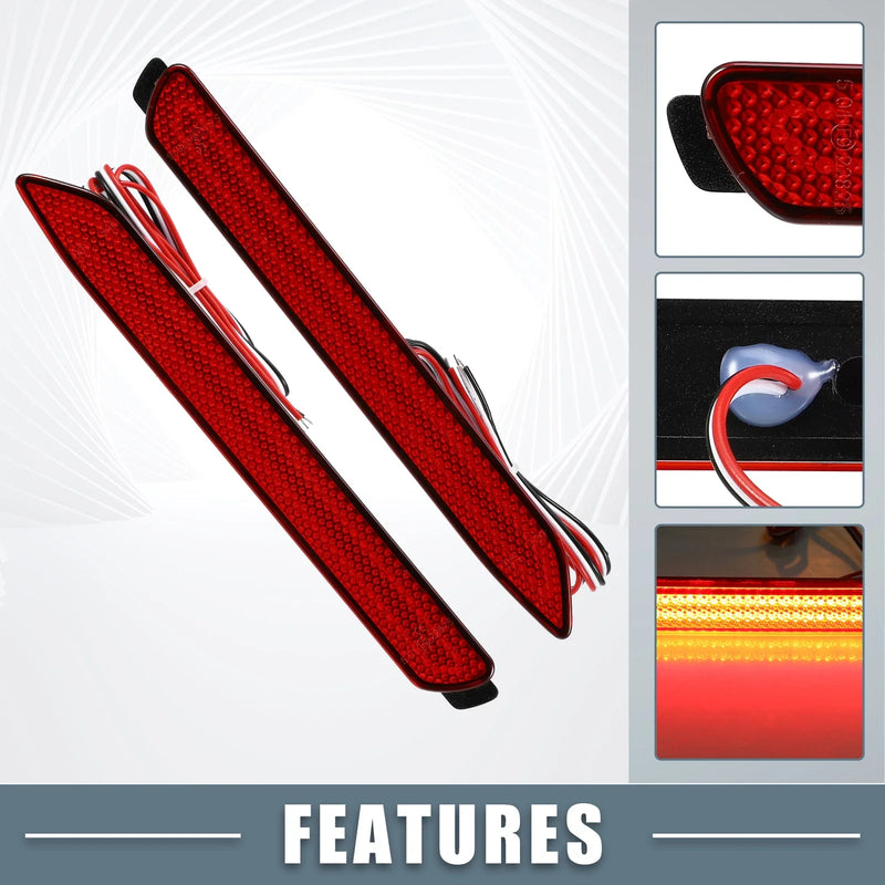 Toyota RAV4 Rear Bumper Reflector LED Brake Tail Lights (2019-2023)
