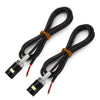Motorcycle Black License Plate LED White Turn Signal Lights