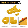 Jeep Wrangler JL JLU 2018-2024 - Plastic Yellow Engine Hood Hinge Cover