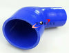 Car 2.5" to 3" 64mm - 76mm Silicone 45° Elbow Reducer Hose