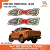 Ford Ranger PX3 Wildtrak 4x4 Side Cabin Rear Body Decal Sticker (2018-2021)