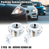 Toyota 2 x Pearl White Car Rear Bumper Parking Sensor Retainer