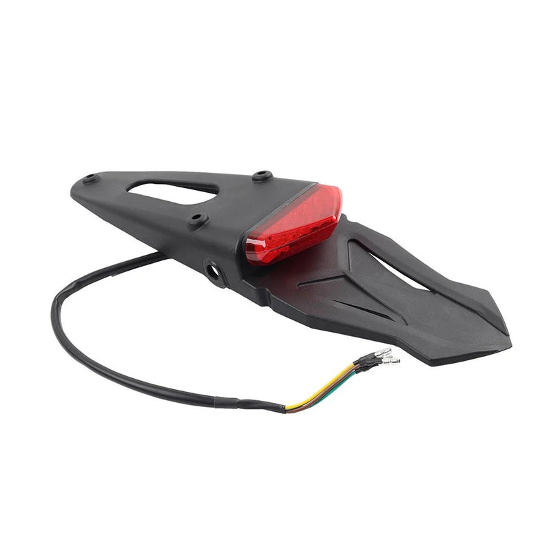 Off-Road Dirt Bike Red Rear Mudguard Tail Light Brake Lamp