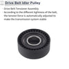 BMW Series 3 (1994-2006) Black 1 x Drive Belt Idler Pulley