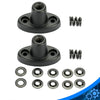 1997-2002 Jeep Wrangler Black Aluminum Sun Visor Repair Bracket (1997-2002)