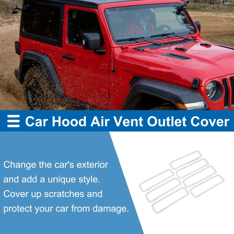 Jeep Gladiator JT Hood Air Outlet Vent Cover Trim 7 x Pcs (2020-2024)