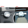 Mercedes Benz C E GLK GLS 2 x Multimedia Button Cover Silver (2010-2020)