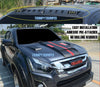 Isuzu D-Max Ute Pickup K Front LED Roof Spoiler in Matte Black (2017-2020)