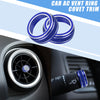 Chevy Camaro Blue AC Vent Ring Covet Trim (2017-2021)