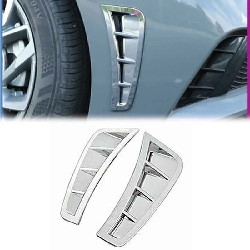 Hyundai Sonata Silver Side Fender Trim Cover Vent (2020-2021)