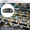Oil Seal Seal Ring Rotary Shaft Seal Nitrile Rubber 75x105x12mm Black 5 Pcs