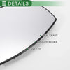 Ford EcoSport Left Side White Mirror Glass w/ Back Convex Heated (2013-2023)