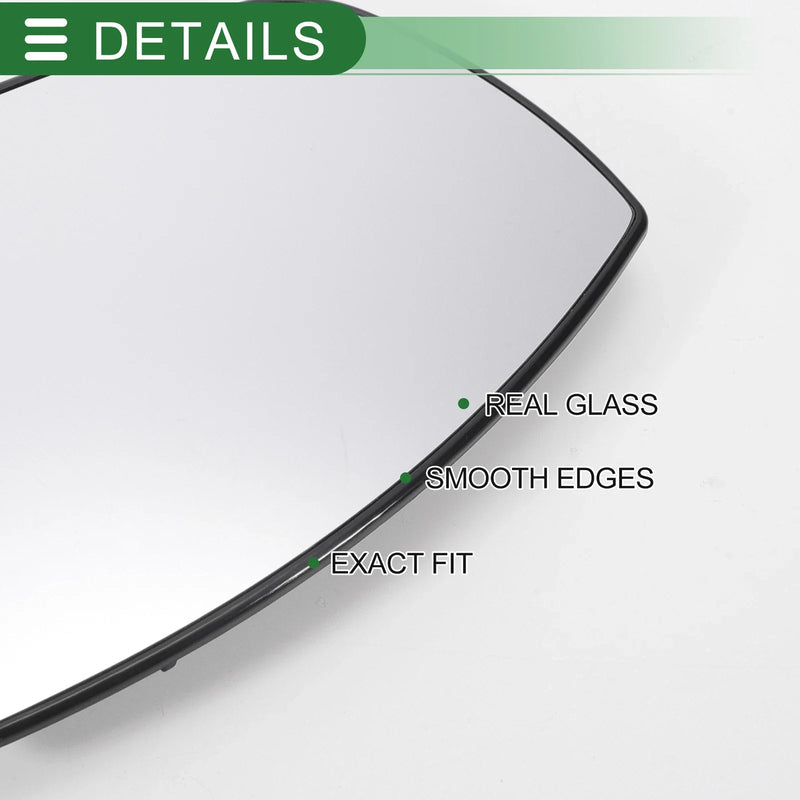 Ford EcoSport Left Side White Mirror Glass w/ Back Convex Heated (2013-2023)