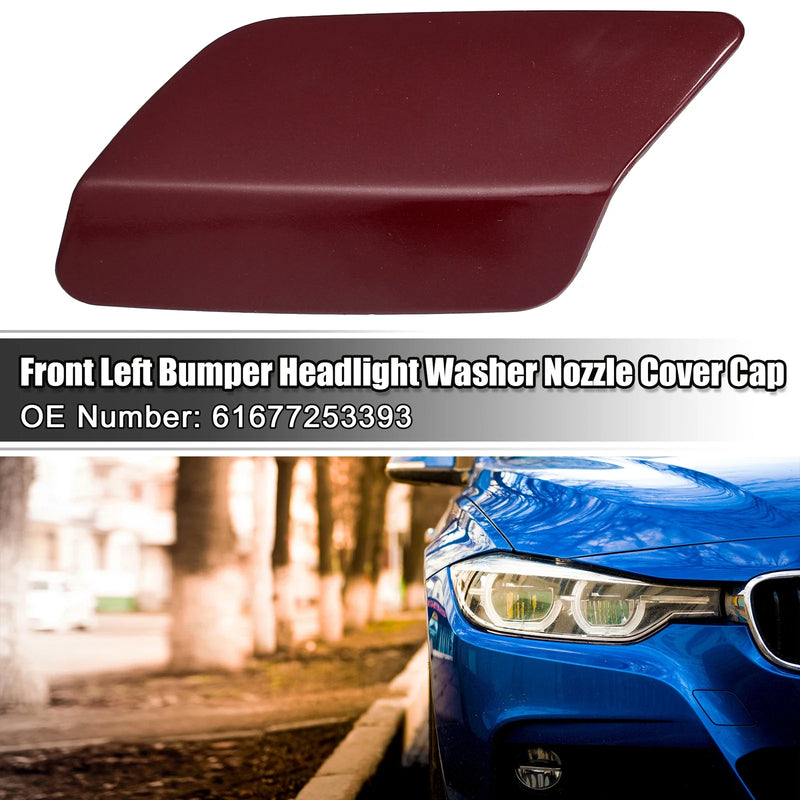 BMW E92 E93 Dark Red Front Left Bumper Headlight Washer Nozzle Cover Cap