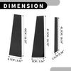 Mercedes-Benz M-Class (2006-2011) Black 6 x Car Pillar Window Trim Covers