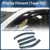 Jeep Compass Side Window Vent Visors Black Window Deflectors (2007-2016)