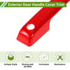 Ford Bronco Red ABS Exterior Door Handle Cover Trim (2021-2025)