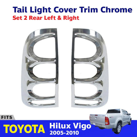 Tail Lights Lamp Cover Trim Fits Toyota Hilux Vigo KUN16 SR5 Ute Truck 2005-10 D
