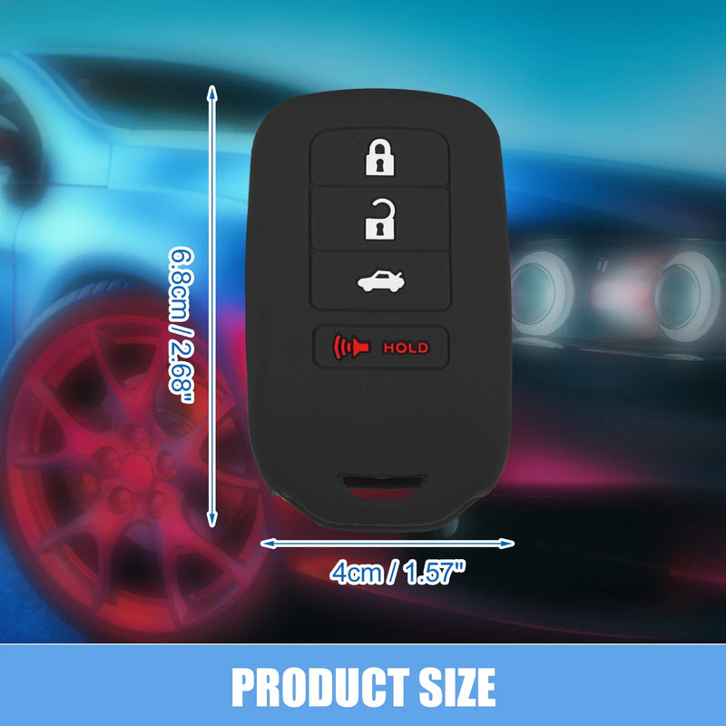 Honda Accord EX EXL EX-L 2013-2018 Smart Key Fob Cover Case (2 x Black)