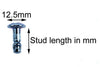 6 x Carenature Dzus Fasteners 17mm Posi Head Fastener
