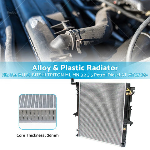 Mitsubishi Triton ML MN Express L400 2.4 2.5 3.2 3.5 TD Radiator (2006-)