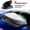 Honda Civic Carbon Fiber Black Door Side Rearview Mirror Covers (2016-2021)