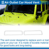 Jeep Gladiator JT (2020-2024) 7 x Pcs Hood Air Outlet Vent Cover Trim